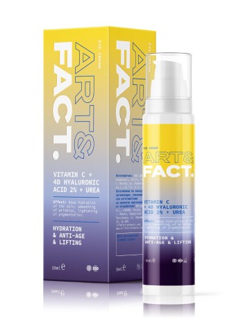 ART&FACT Увлажняющий лифтинг крем для области вокруг глаз с VITAMIN C + 4D HYALURONIC ACID 2% + UREA