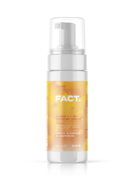 ART&FACT Тонизирующая пенка для умывания VITAMIN C + SOFT SURFACTANT COMPLEX 150мл