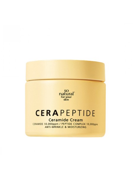 So Natural Омолаживающий крем с пептидами и керамидами Cera Peptide Cream 70мл