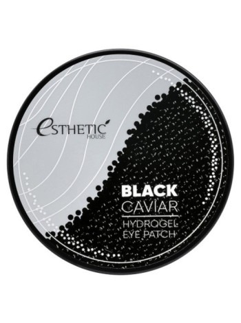 ESTHETIC HOUSE Патчи гидрогелевые для глаз черная икра BLACK CAVIAR HYDROGEL EYE PATCH 60 шт.