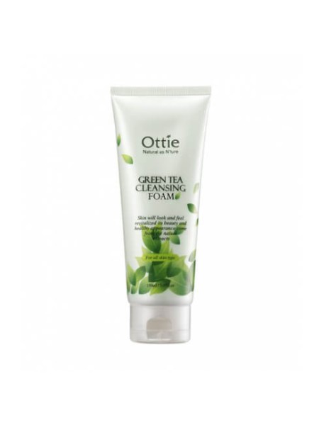 OTTIE Пенка для умывания с зеленым чаем Green Tea Cleansing Foam150 мл.