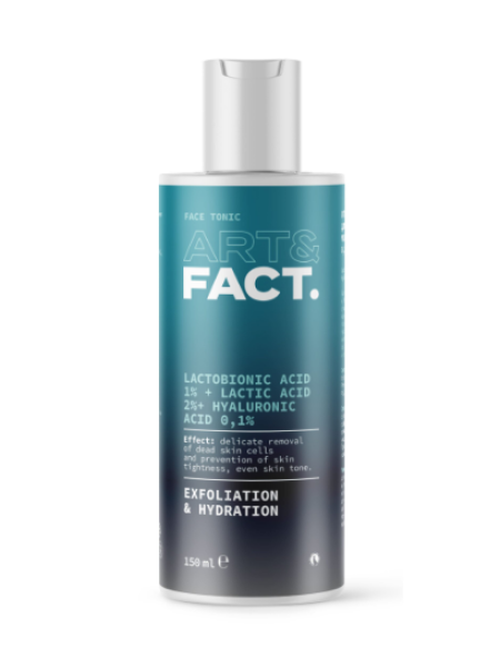 ART&FAСT Отшелушивающий тоник для лица LACTOBIONIC ACID 1% + LACTIC ACID 2%+ HYALURONIC ACID 0,1%