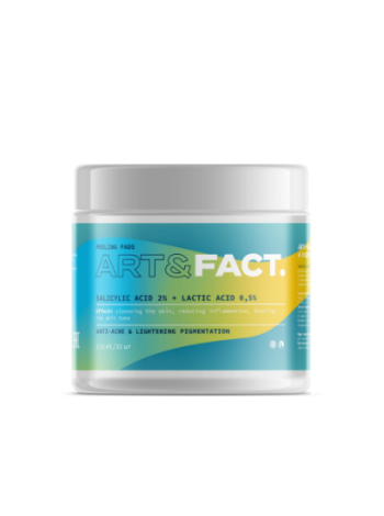 ART&FACT Анти-акне пэды SALICYLIC ACID 2% + LACTIC ACID 0,5%