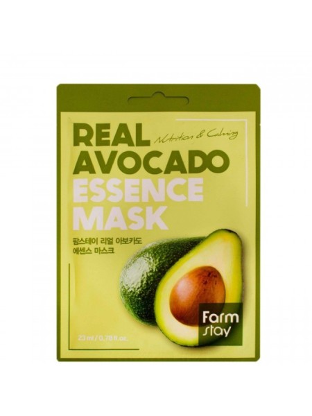 FarmStay Тканевая маска для лица с экстрактом авокадо Real Avocado Essence Mask 