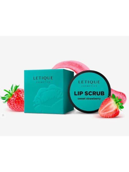 LETIQUE Скраб Для Губ "Сладкая Клубника" Lip Scrub Sweet Strawberry 10 г.