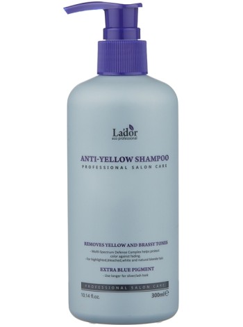 LADOR Шампунь для нейтрализации желтизны ANTI-YELLOW SHAMPOO 300 мл.