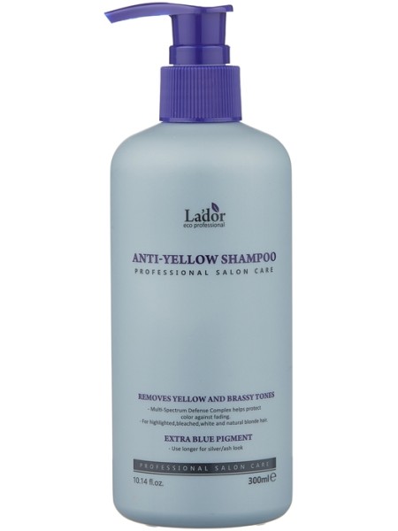 LADOR Шампунь для нейтрализации желтизны ANTI-YELLOW SHAMPOO 300 мл.