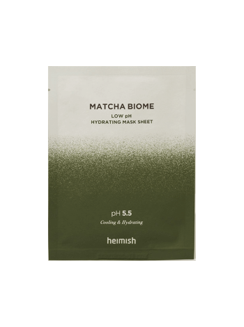 HEIMISH Увлажняющая маска с матчей и пробиотиками Matcha Biome low pH Hydrating Mask Sheet