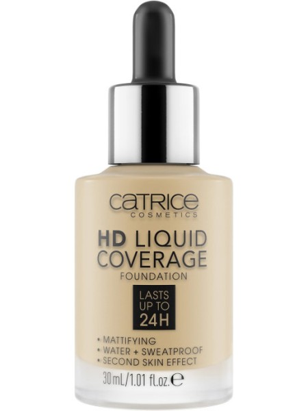CATRICE Основа тональная HD Liquid Coverage Foundation 036 Hazelnut Beige