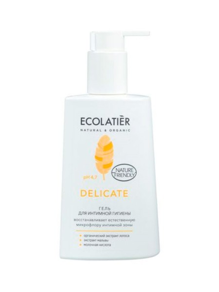 Ecolatier Гель для интимной гигиены Delicate с органическим экстрактом лотоса 250мл