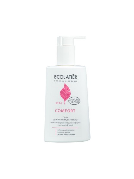 Ecolatier Гель для интимной гигиены Comfort с молочной кислотой и пребиотиками 250мл