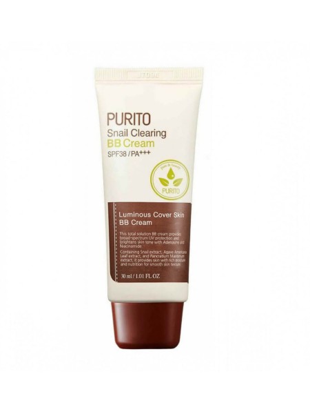 Purito ВВ крем с муцином улитки  Snail clearing bb cream 21 light beige 30 мл