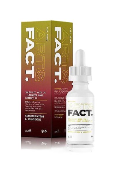 ART&FACT Cыворотка для лица с салициловой кислотой SALICYLIC ACID 2% + LICORICE ROOT EXTRACT 3% 30мл