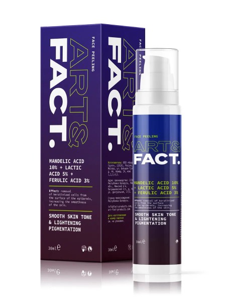 ART&FACT Всесезонный пилинг-эксфолиант MANDELIC ACID 10% + LACTIC ACID 5% + FERULIC ACID 3%