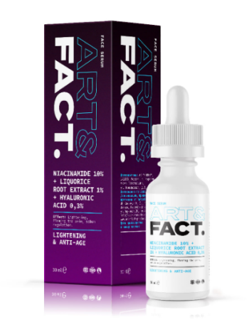 ART&FACT Сыворотка для лица NIACINAMIDE 10% + LIQUORICE ROOT EXTRACT 1% + HYALURONIC ACID 0,3 30 мл