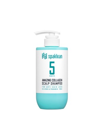 Spaklean Шампунь глубокой очистки с коллагеном Amazing collagen scalp shampoo 500 мл