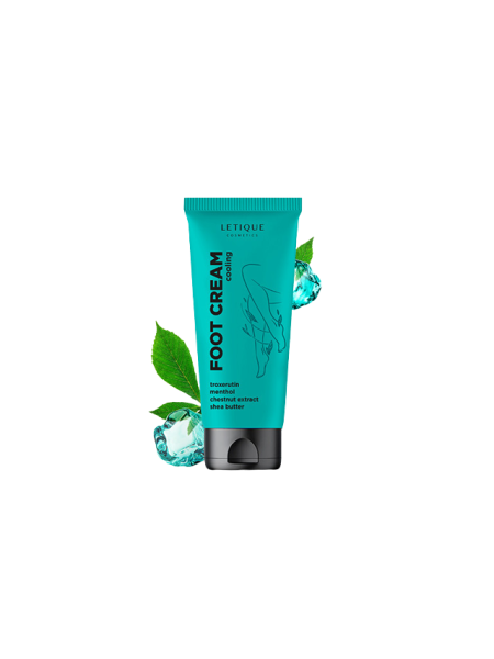 LETIQUE Крем для ног с охладающим эффектом Foot Cream Cooling 100 мл